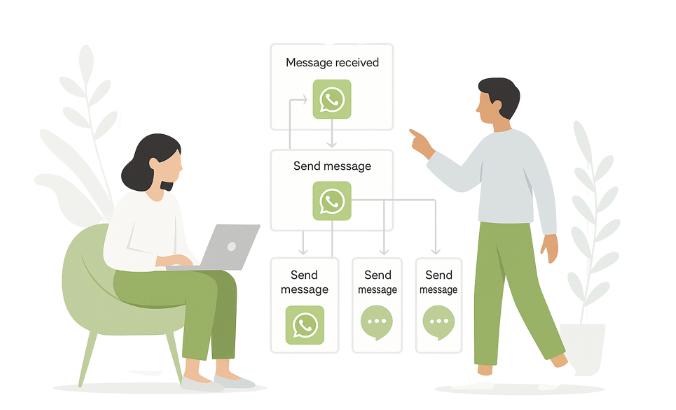 Explica cómo CRM con Whatsapp es útil y como funciona la automatización.